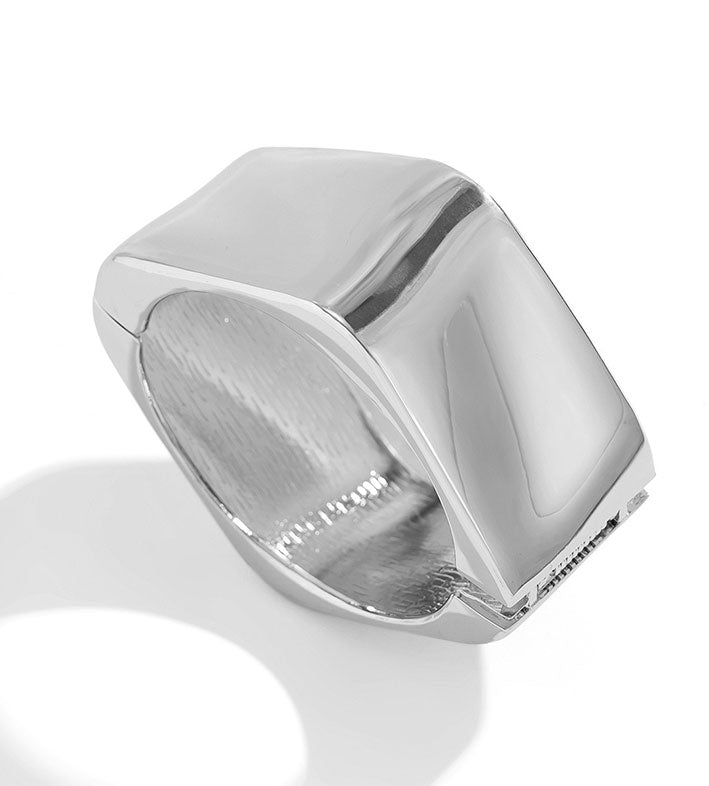 Irregular Wide Glossy Bracelet for Women