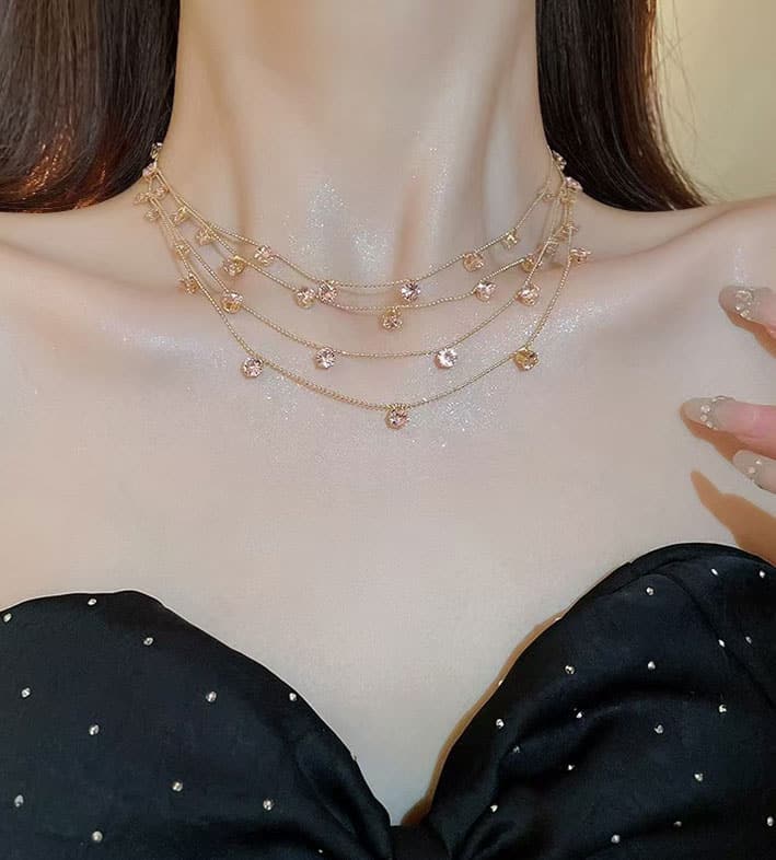 Colorful Multi-layered Chain for Women