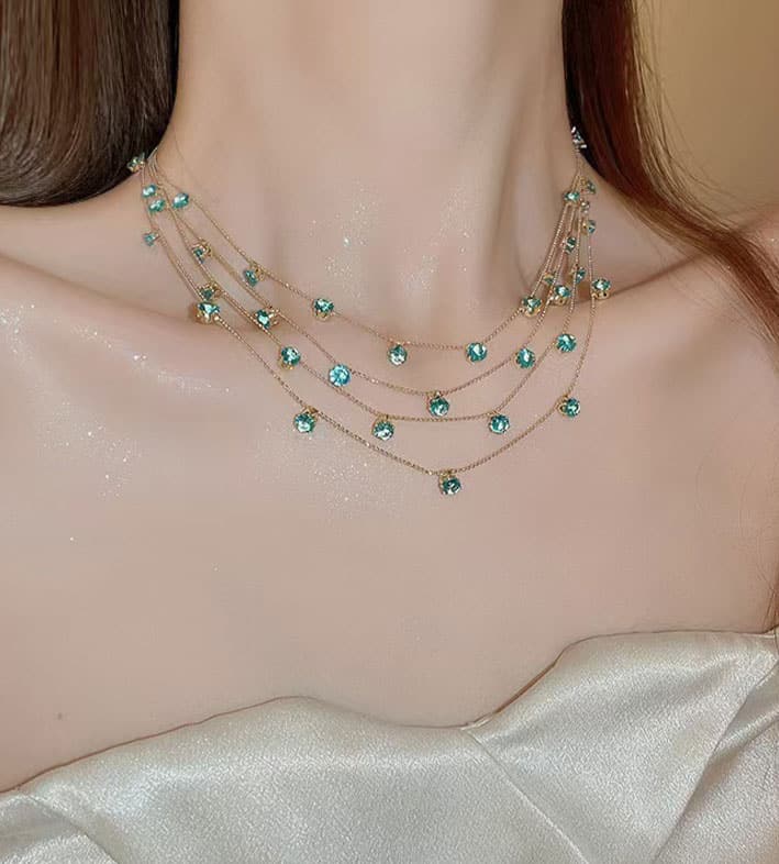 Colorful Multi-layered Chain for Women