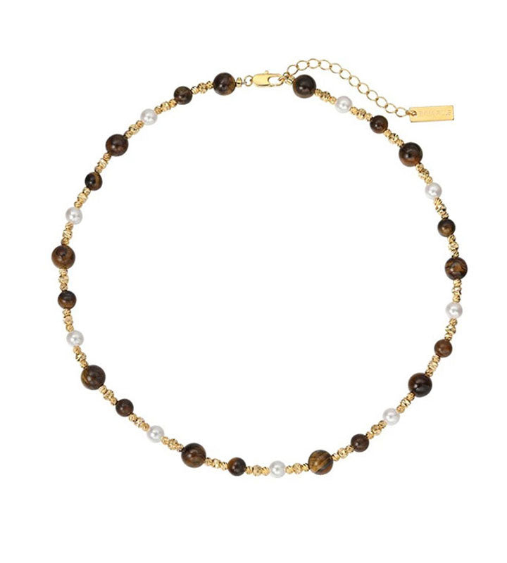 Maillard Aurora Tiger Eye Necklace for Women