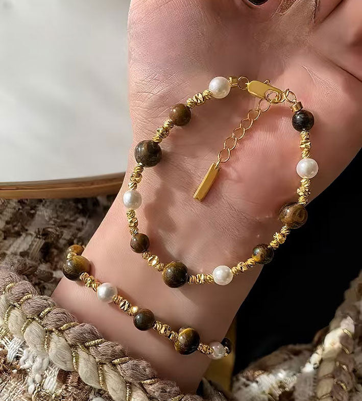 Maillard Tiger Eye Stone Bracelet for Women
