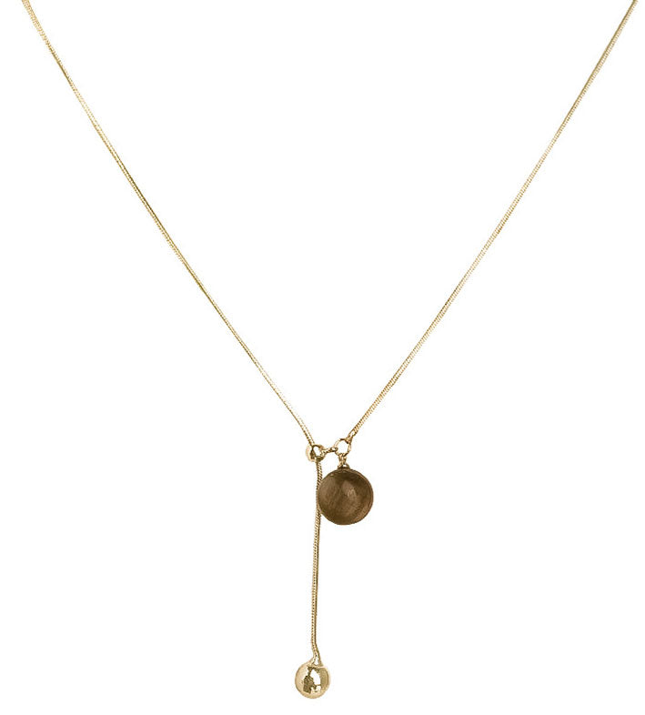 Maillard Tiger Eye Tassel Necklace for Women