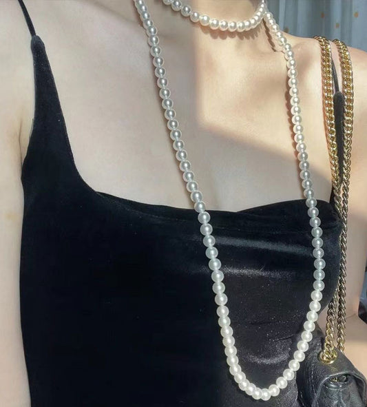 Multi-Layered Pearl Necklace for Women