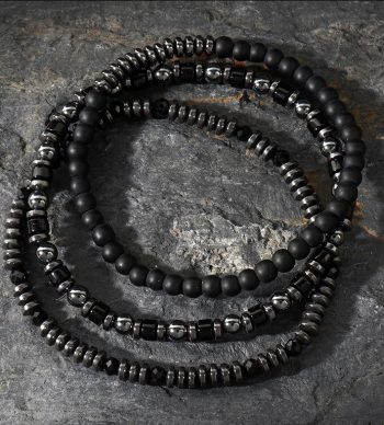 Black Onyx Natural Stone Men's Bracelet