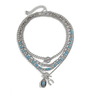 Cowgirl Chic Turquoise Bead Necklace
