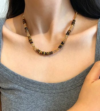 Medieval Natural Tiger's Eye Necklace