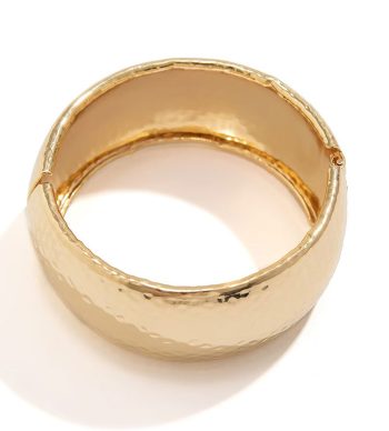 Tinfoil Pattern Spring Open Bracelet