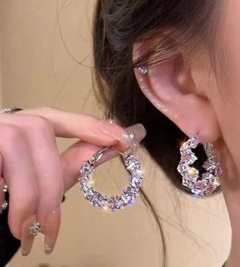 Explosive Zircon Earrings