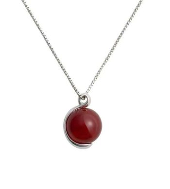 New Chinese Style Red Agate Necklace